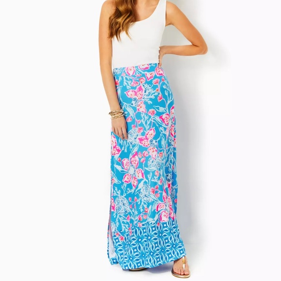 Lilly Pulitzer Dresses & Skirts - Lilly Pulitzer Adea Maxi Skirt Bahamian Rhapsody Small